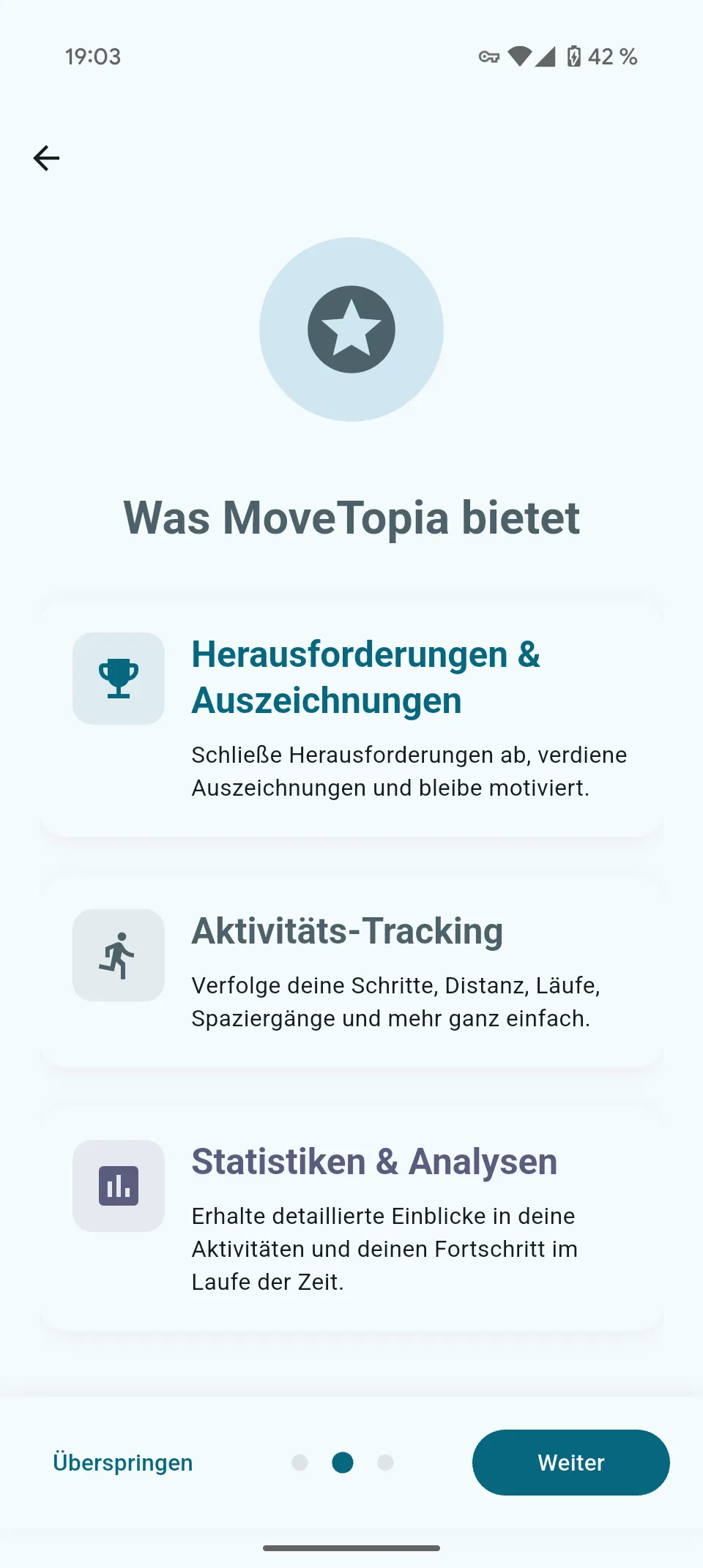 MoveTopia - Fitness-Tracking App Screenshot 2