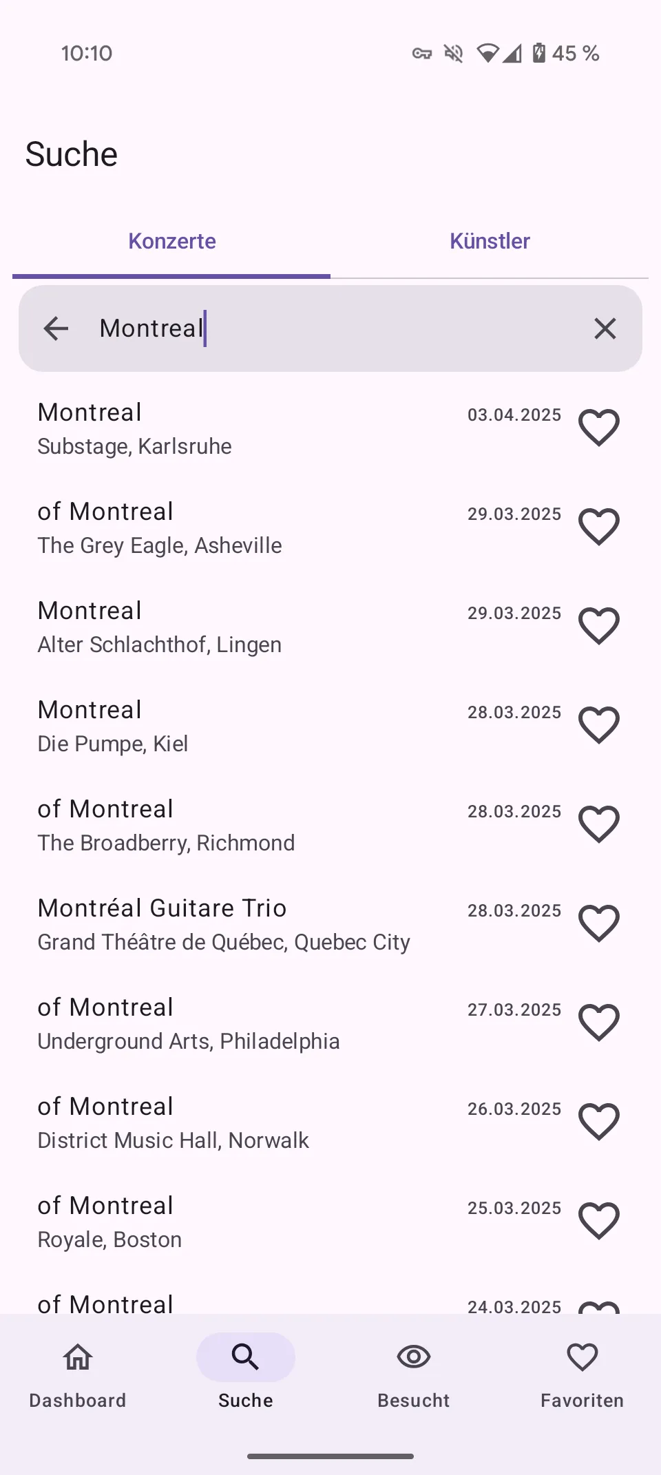 ConcertHistory Screenshot 5